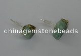 NGE310 6*8mm - 8*10mm nuggets amazonite earrings wholesale