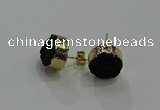 NGE319 12mm - 14mm freeform druzy agate earrings wholesale