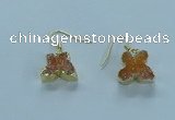 NGE354 10*14mm - 12*16mm butterfly druzy agate earrings wholesale