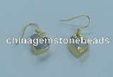 NGE360 10*10mm - 11*11mm heart druzy agate earrings wholesale