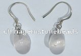 NGE416 10*14mm teardrop rose quartz earrings wholesale