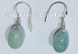 NGE418 10*14mm teardrop amazonite earrings wholesale