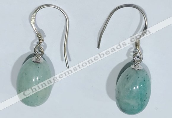 NGE418 10*14mm teardrop amazonite earrings wholesale