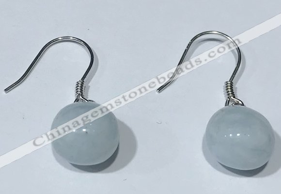 NGE425 10*10mm teardrop aquamarine earrings wholesale