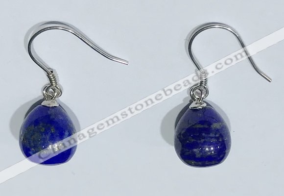 NGE426 10*10mm teardrop lapis lazuli earrings wholesale