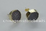 NGE50 16mm - 18mm freefrom druzy agate earrings wholesale