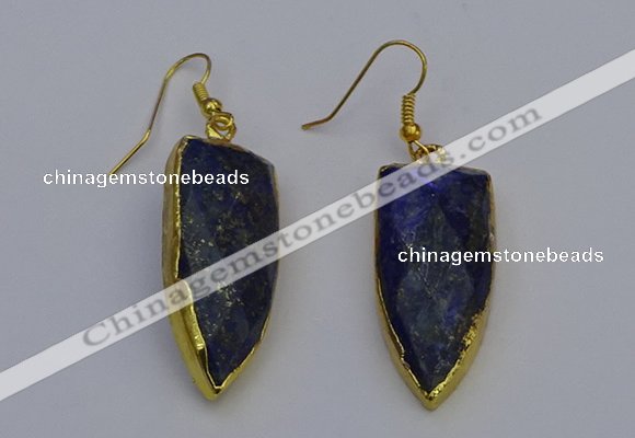 NGE5073 12*35mm - 15*40mm arrowhead lapis lazuli pendants