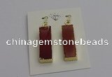 NGE5173 10*28mm - 10*30mm rectangle mookaite earrings