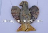 NGP10 Picasso jasper gemstone pendants set jewelry wholesale