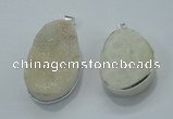 NGP1000 25*35mm - 35*45mm freeform druzy agate beads pendant