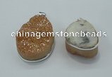 NGP1001 25*35mm - 35*45mm freeform druzy agate beads pendant