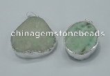 NGP1006 25*35mm - 35*45mm freeform druzy agate beads pendant