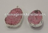 NGP1008 25*35mm - 35*45mm freeform druzy agate beads pendant