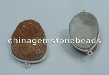 NGP1040 20*30mm - 25*35mm freeform druzy agate beads pendant