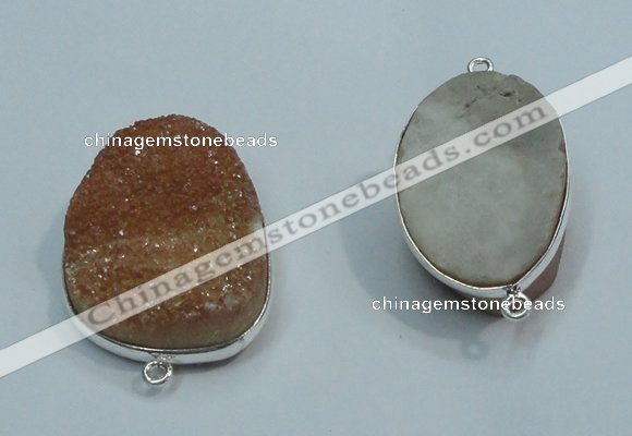 NGP1040 20*30mm - 25*35mm freeform druzy agate beads pendant