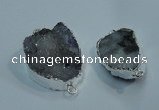 NGP1046 20*30mm - 25*35mm freeform druzy agate beads pendant