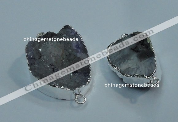 NGP1046 20*30mm - 25*35mm freeform druzy agate beads pendant