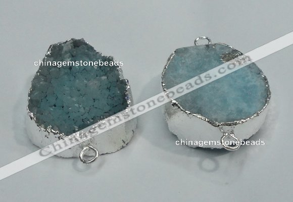 NGP1047 20*30mm - 25*35mm freeform druzy agate beads pendant