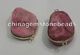 NGP1053 20*30mm - 25*35mm freeform druzy agate beads pendant