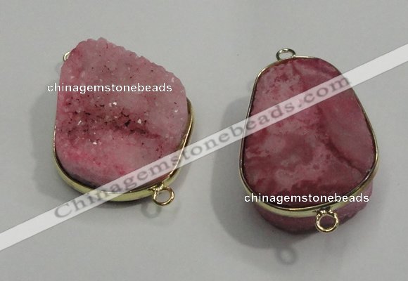 NGP1053 20*30mm - 25*35mm freeform druzy agate beads pendant