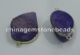 NGP1054 20*30mm - 25*35mm freeform druzy agate beads pendant