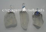 NGP1085 20*30mm - 25*50mm nuggets white crystal pendants