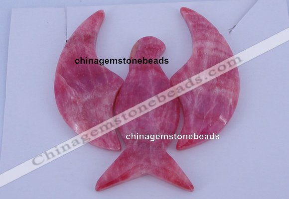 NGP109 Dyed rhodochrosite gemstone pendants set jewelry wholesale