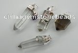 NGP1094 18*40mm - 15*55mm faceted nuggets mixed quartz pendants