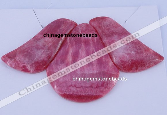 NGP112 Dyed rhodochrosite gemstone pendants set jewelry wholesale