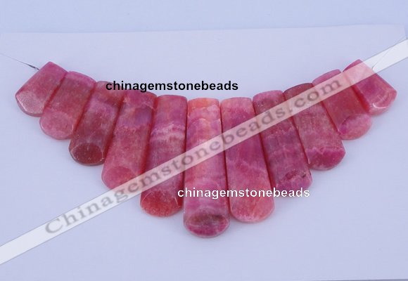 NGP115 Dyed rhodochrosite gemstone pendants set jewelry wholesale