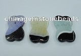 NGP1165 30*50mm freeform druzy agate pendants wholesale