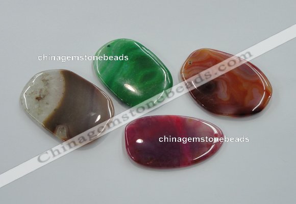 NGP1170 35*50mm - 45*70mm freeform agate gemstone pendants wholesale