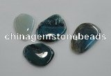 NGP1173 30*50mm - 35*60mm freeform agate gemstone pendants wholesale
