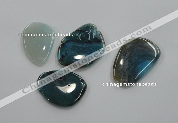 NGP1173 30*50mm - 35*60mm freeform agate gemstone pendants wholesale