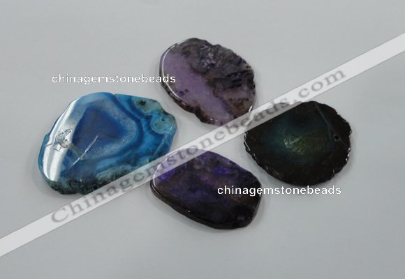 NGP1184 35*50mm - 50*65mm freeform agate gemstone pendants wholesale