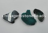 NGP1196 30*50mm - 40*70mm freeform agate gemstone pendants wholesale