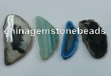 NGP1198 30*50mm - 40*70mm freeform agate gemstone pendants wholesale