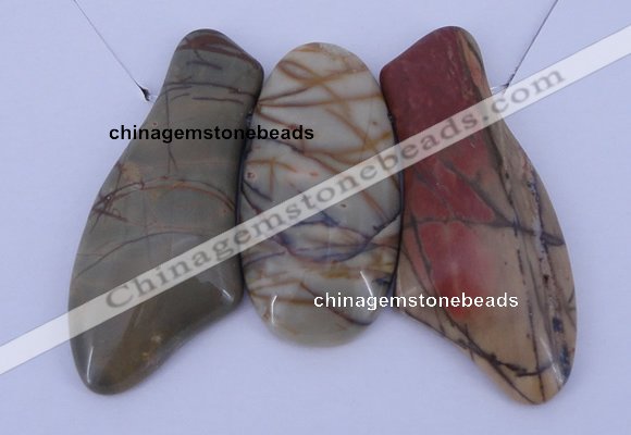 NGP12 Picasso jasper gemstone pendants set jewelry wholesale