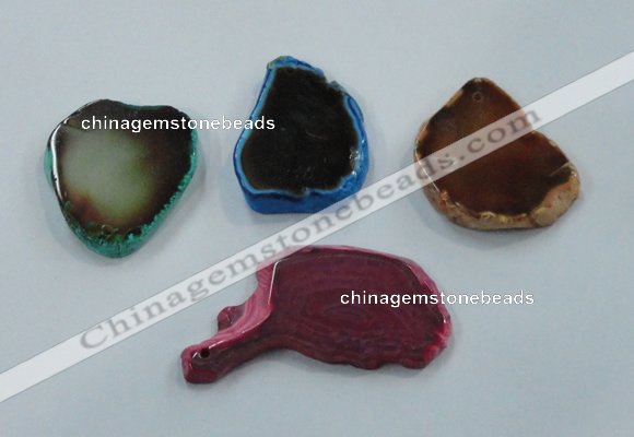 NGP1200 30*50mm - 45*70mm freeform agate gemstone pendants wholesale