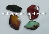 NGP1205 30*40mm - 45*55mm freeform agate gemstone pendants wholesale