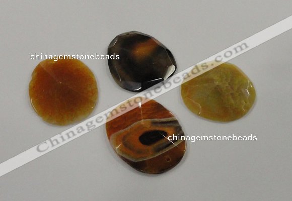 NGP1206 40*45mm - 45*55mm freeform agate gemstone pendants wholesale