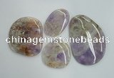 NGP1239 40*50mm - 60*80mm freeform lavender amethyst pendants wholesale