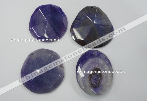 NGP1249 40*50mm - 45*55mm freeform agate gemstone pendants wholesale