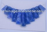 NGP125 Dyed blue lace agate gemstone pendants set jewelry wholesale