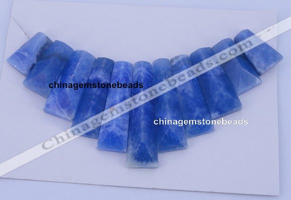 NGP125 Dyed blue lace agate gemstone pendants set jewelry wholesale