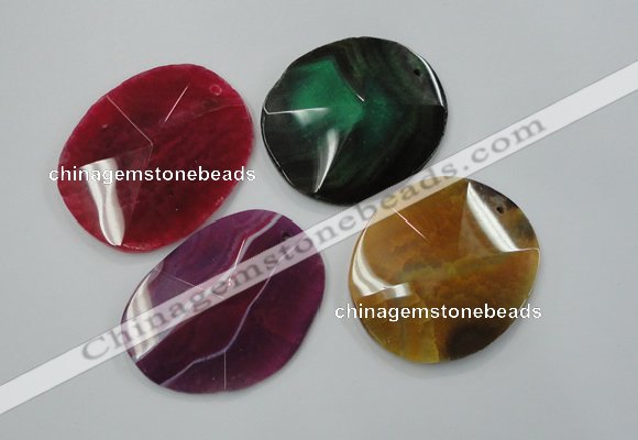 NGP1251 40*50mm - 55*60mm freeform agate gemstone pendants wholesale