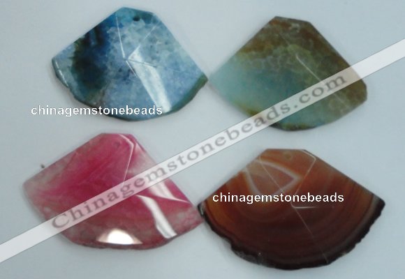 NGP1253 35*45mm - 40*55mm freeform agate gemstone pendants wholesale