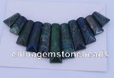 NGP126 Dyed lapis & chrysocolla gemstone pendants set jewelry wholesale