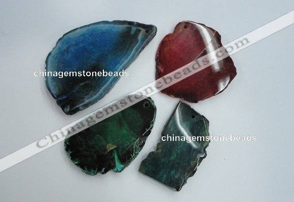 NGP1262 40*50mm - 50*70mm freeform agate gemstone pendants wholesale