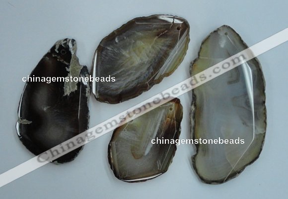 NGP1266 40*55mm - 60*80mm freeform agate gemstone pendants wholesale